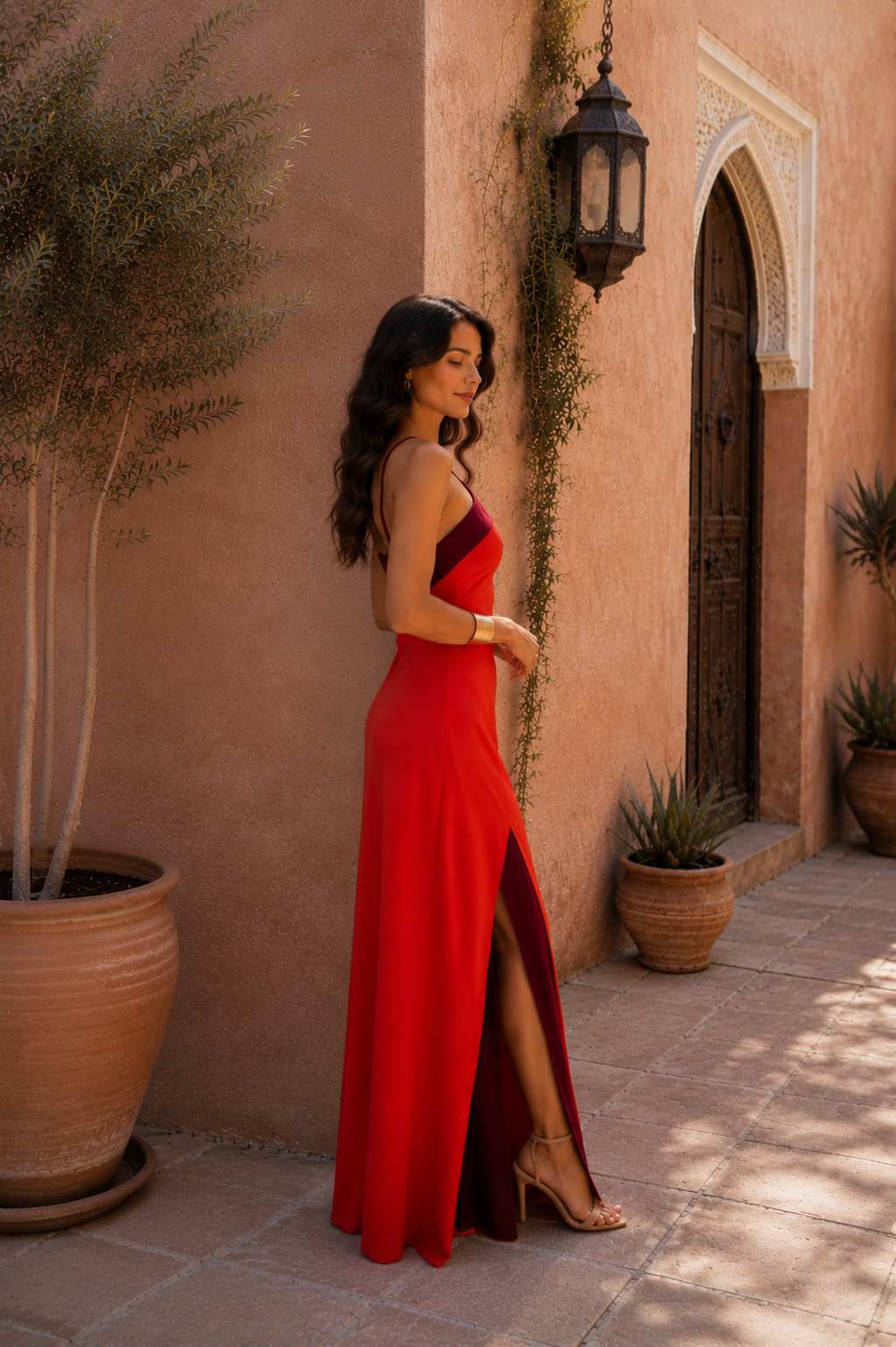 Maxi-jurk met Open Rug
