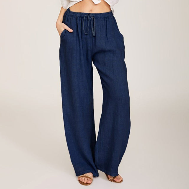 Enara Loose-Fit Broek met Touwtaille