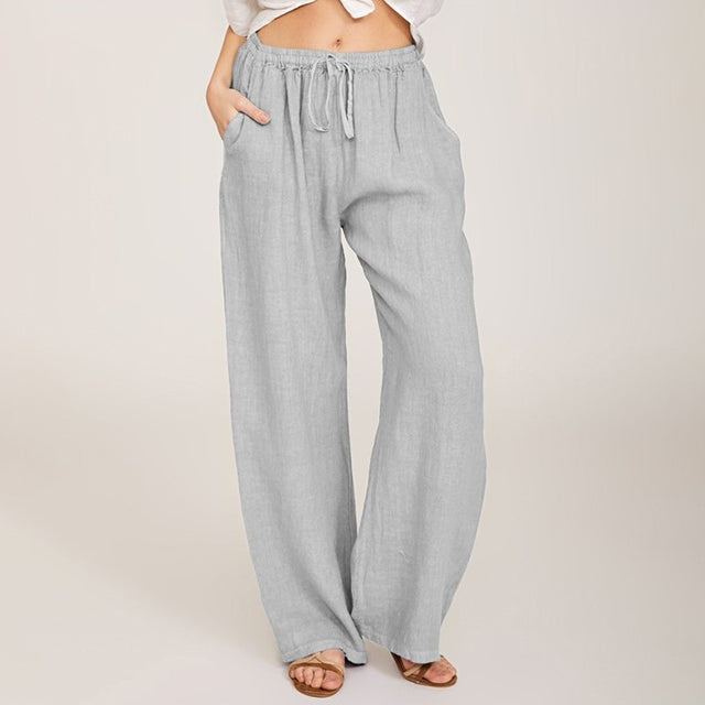 Enara Loose-Fit Broek met Touwtaille