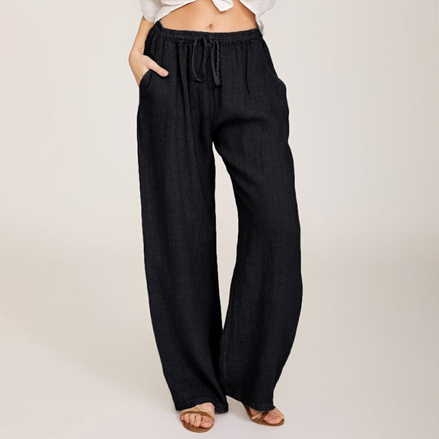 Enara Loose-Fit Broek met Touwtaille