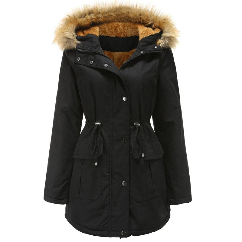 Merel | Winterjas met Bontmuts