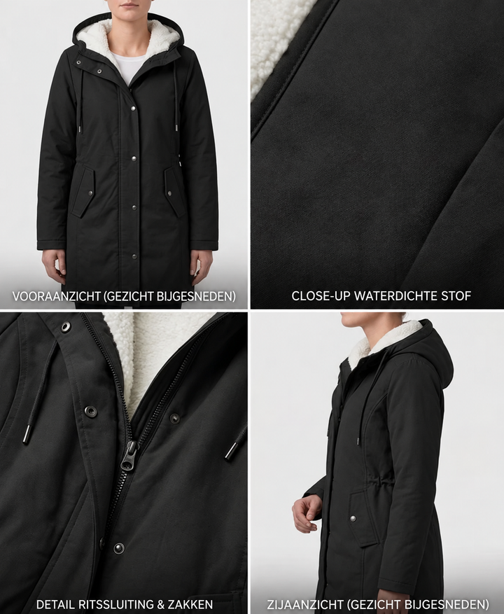 Elin | Comfortabele Waterdichte Jas met Capuchon