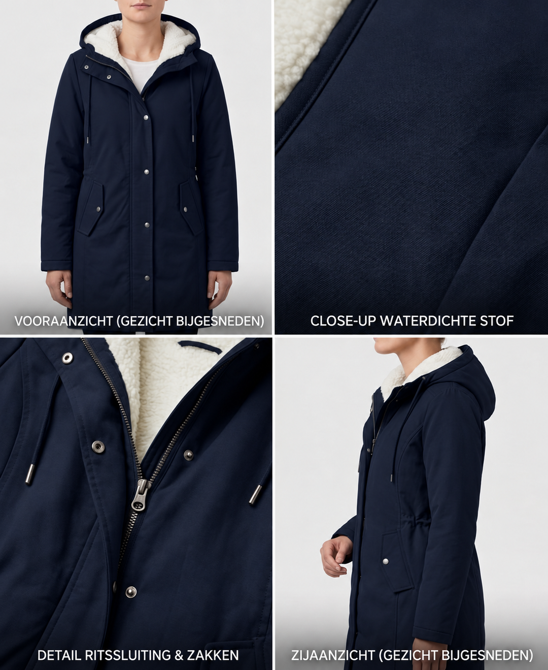 Elin | Comfortabele Waterdichte Jas met Capuchon