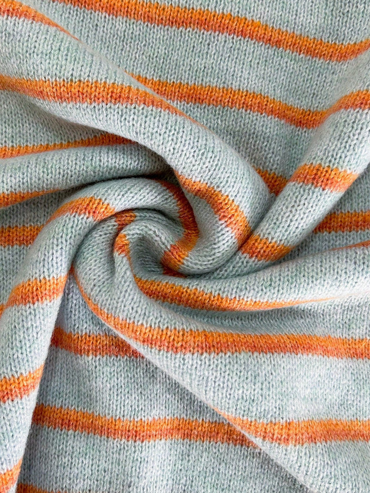 Céliane | Elegante Gestreepte Brei Cardigan