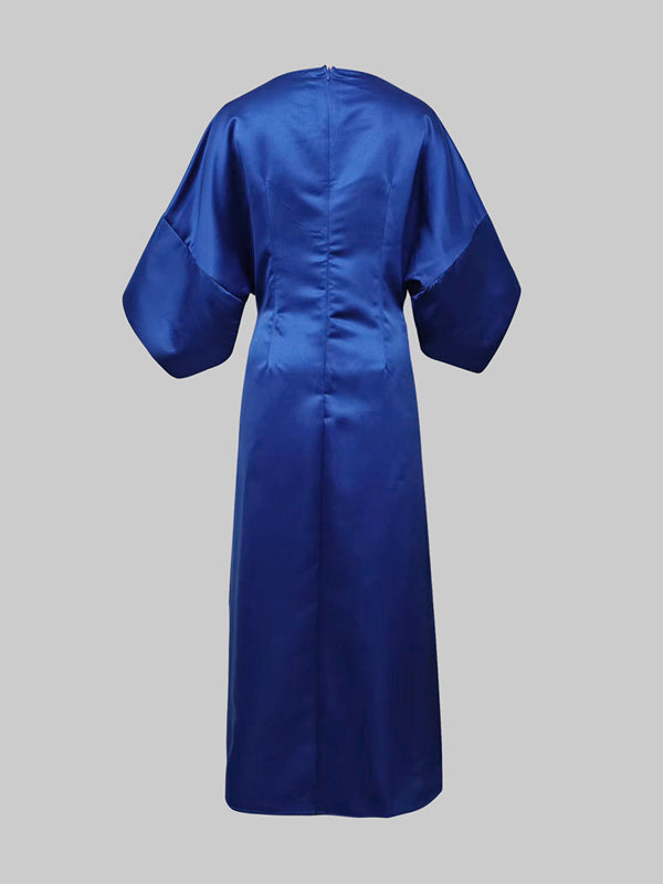 Elin | Elegante Maxi Jurk met Plissé
