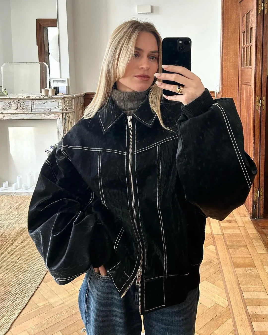 Elina - Extra-Large Bomber Jacket