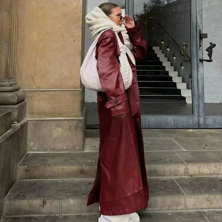 Daleyza - Bordeaux Rood Damesjas van Imitatieleren Materiaal