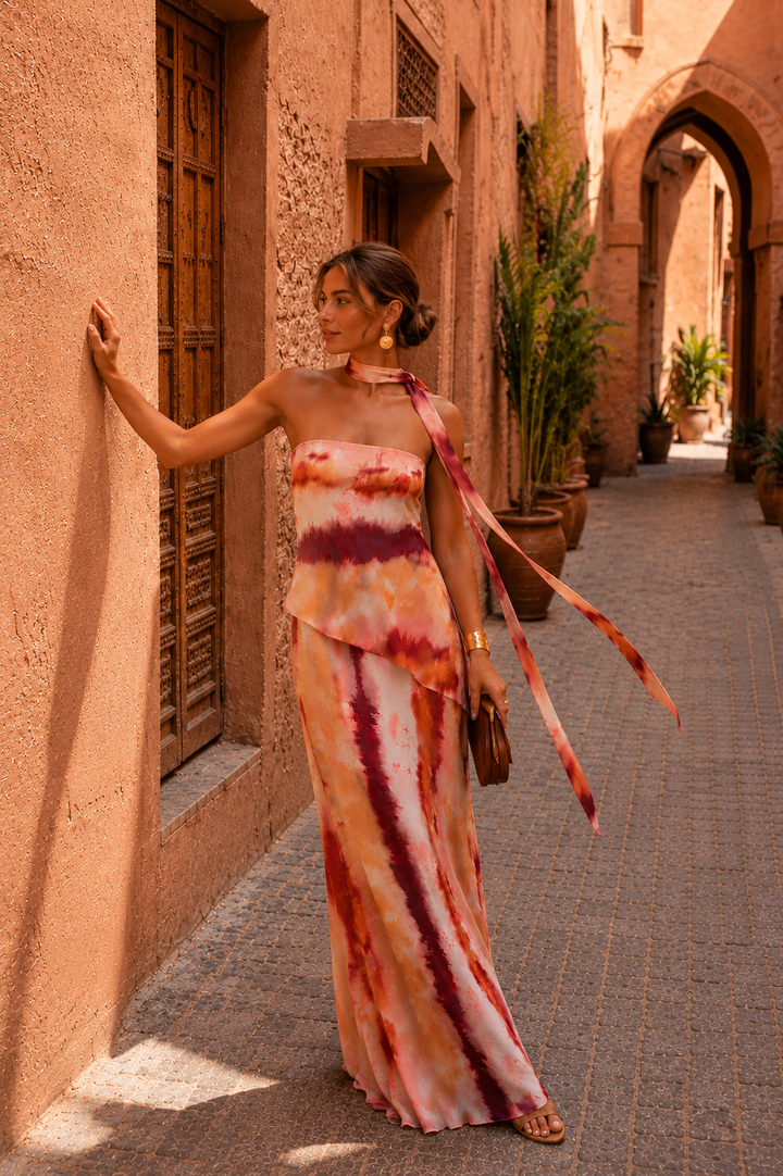 Corset Jurk met Print