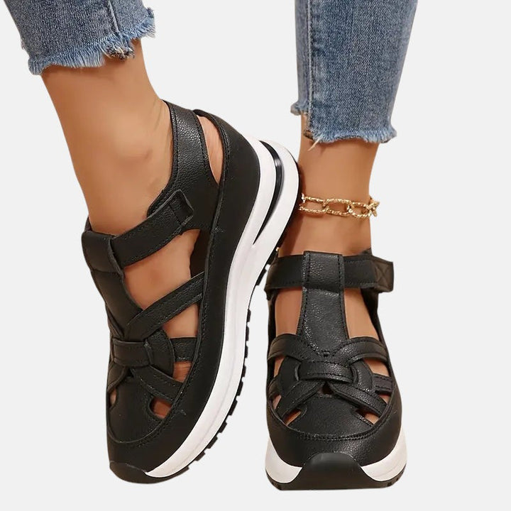 Aneta | Vegan Leer Orthopedische Sandalen