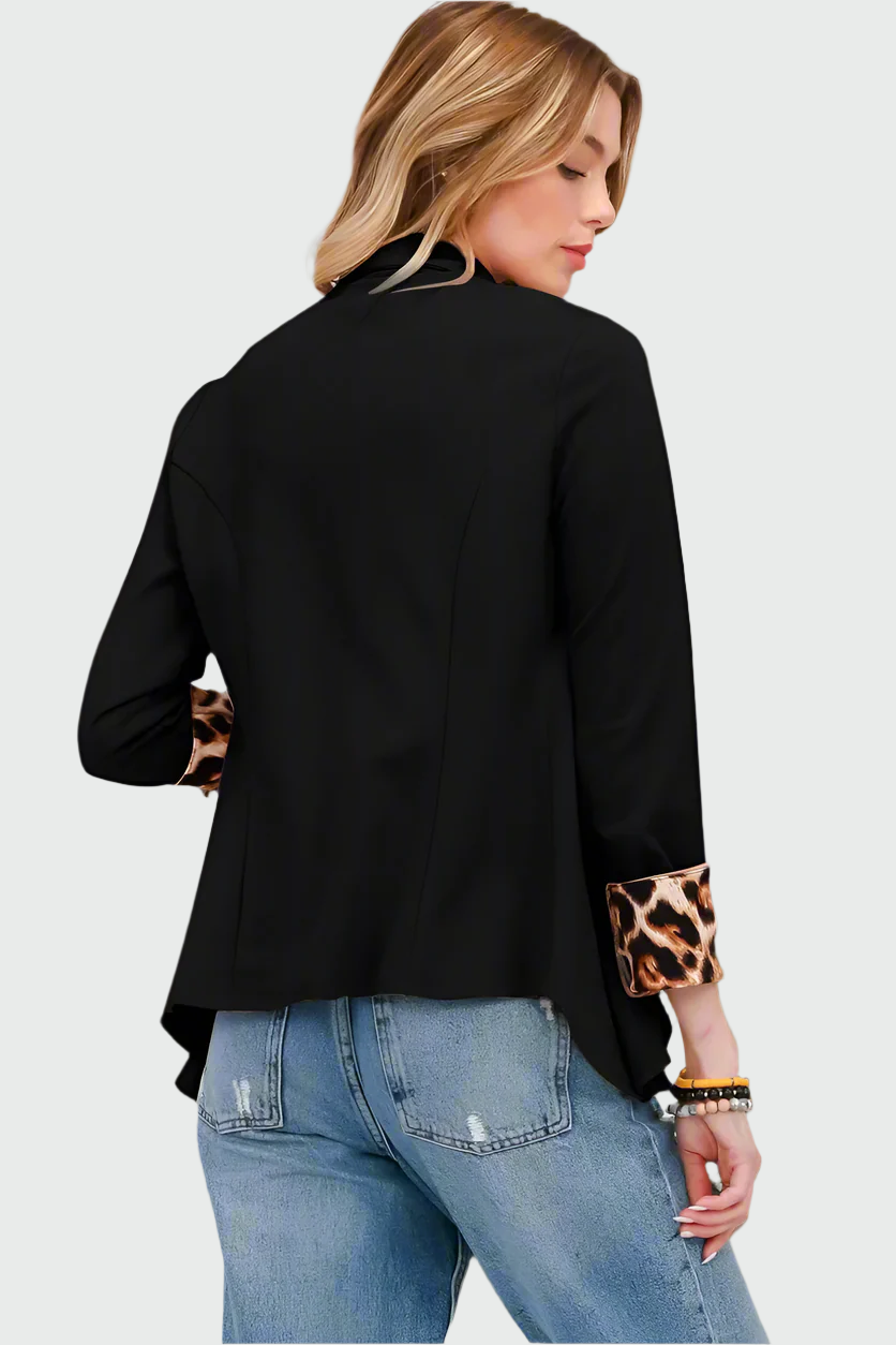 Livia | Blazer met Luipaarddetails