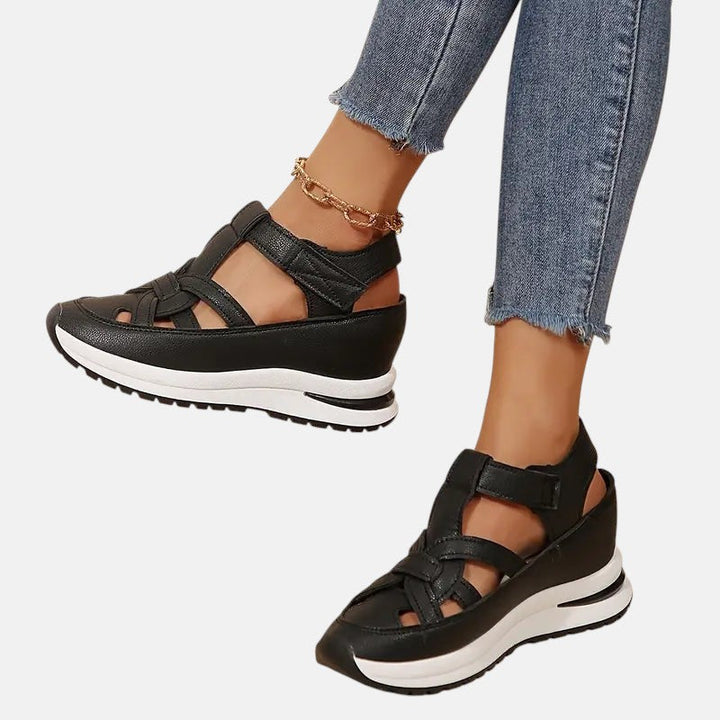Aneta | Vegan Leer Orthopedische Sandalen