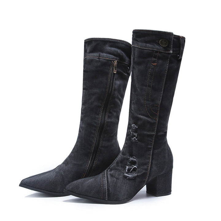 Daisy - Bold Denim Boots