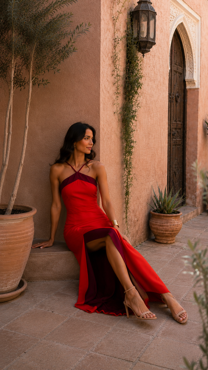 Maxi-jurk met Open Rug