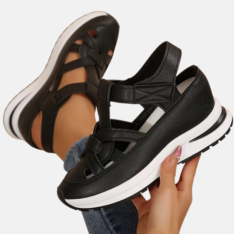 Aneta | Vegan Leer Orthopedische Sandalen
