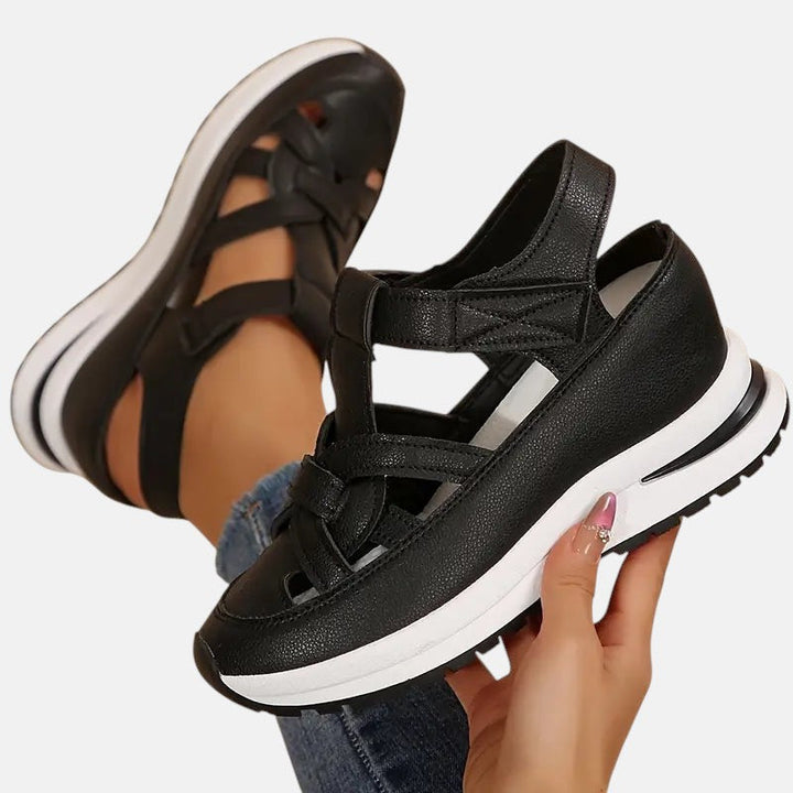 Aneta | Vegan Leer Orthopedische Sandalen