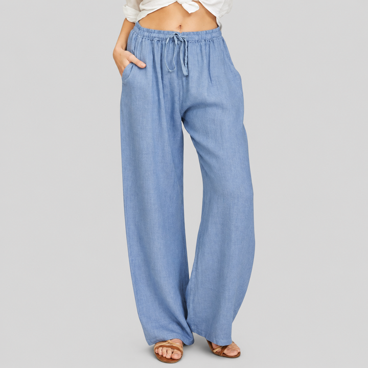 Enara Loose-Fit Broek met Touwtaille