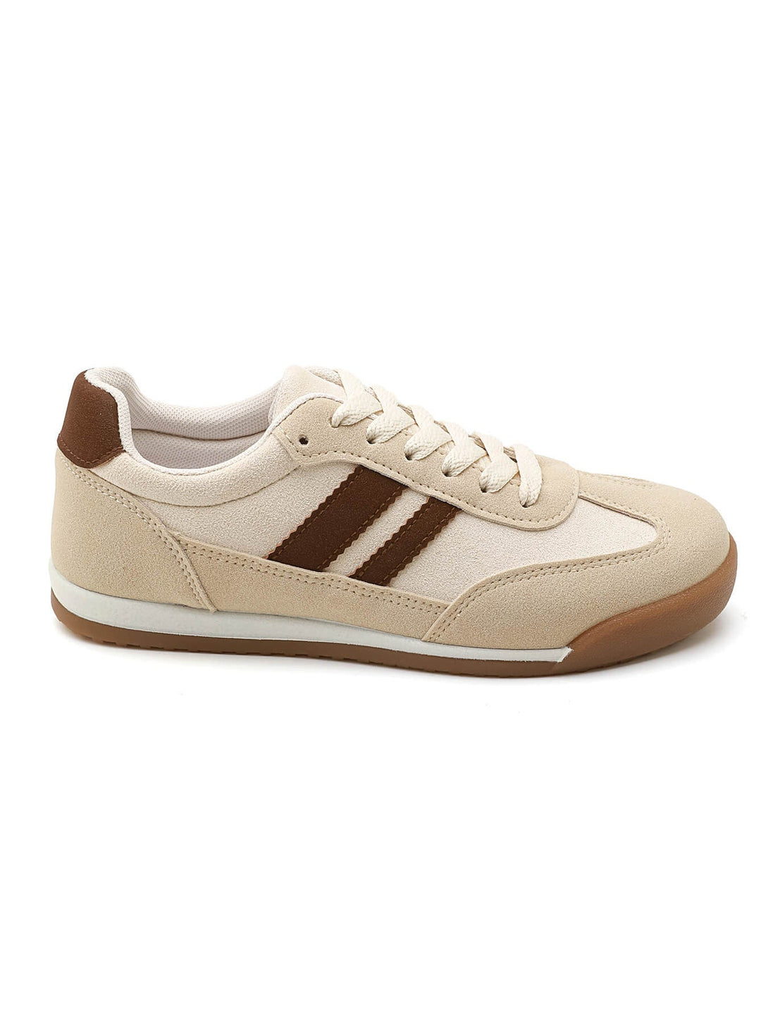 Beige Platform Sneakers