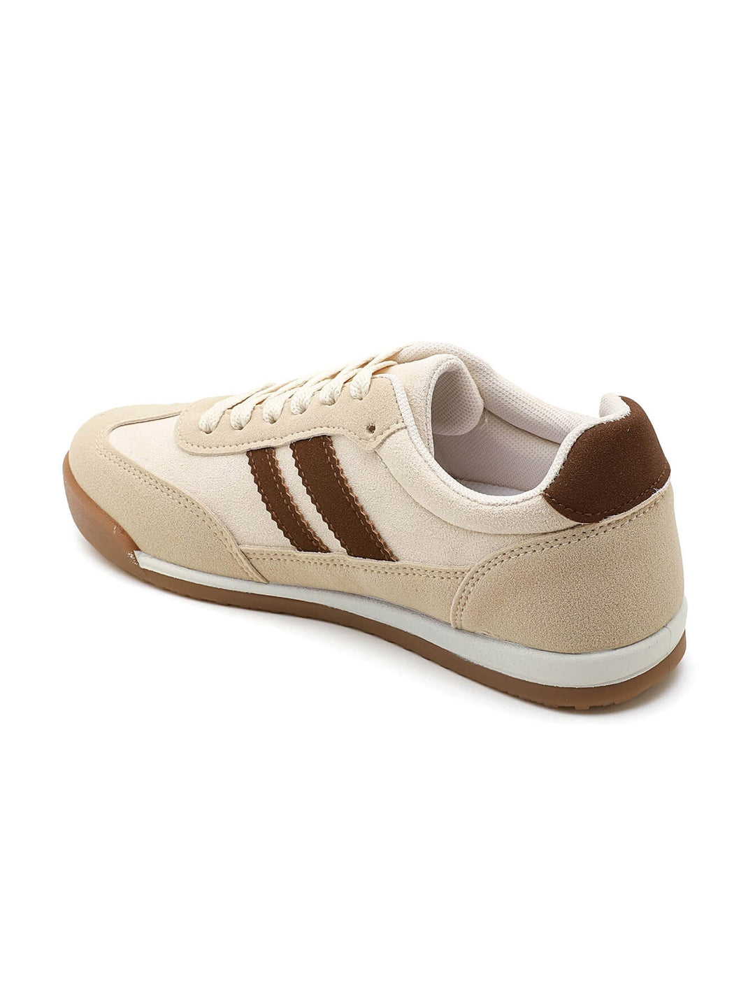 Beige Platform Sneakers