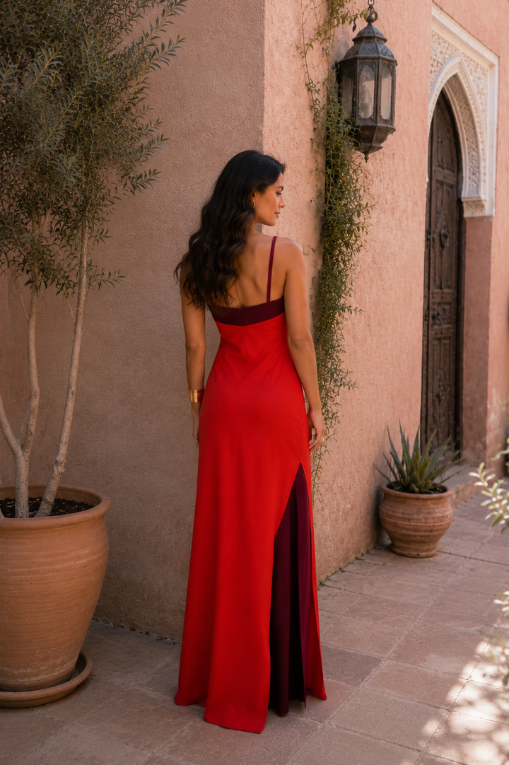 Maxi-jurk met Open Rug