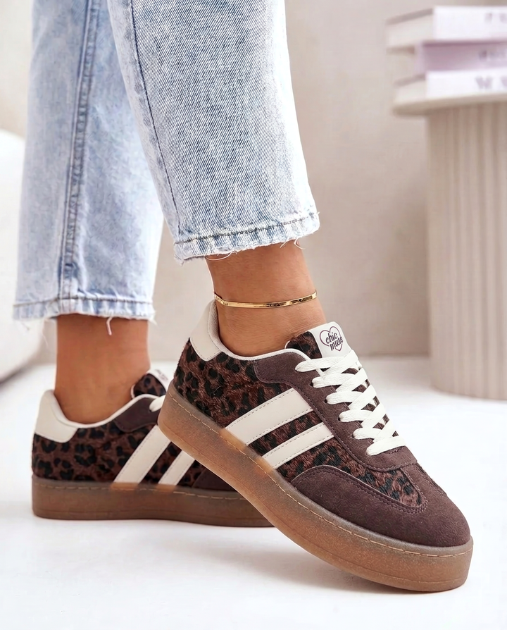 Aline | Bruine Sneakers