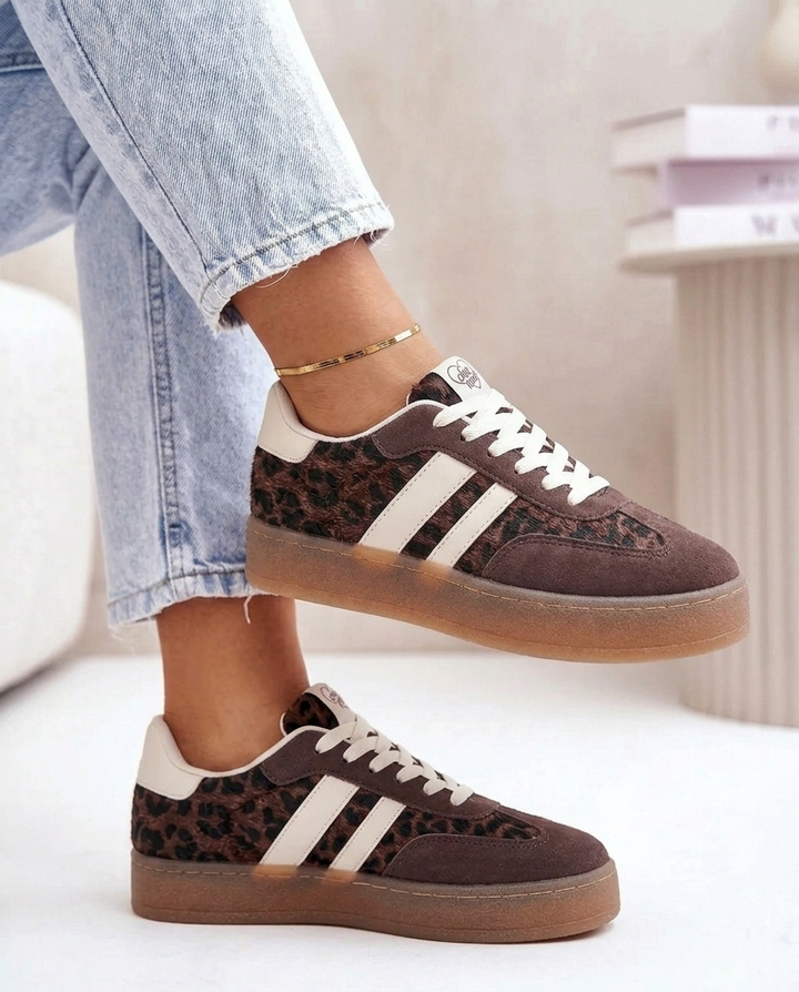 Aline | Bruine Sneakers