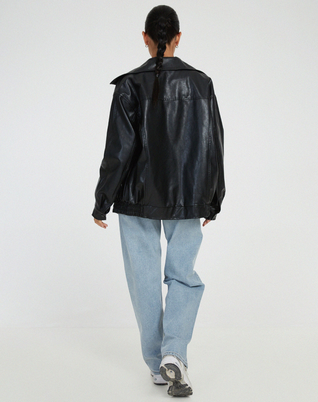 Britt | Oversized Leren Jasje