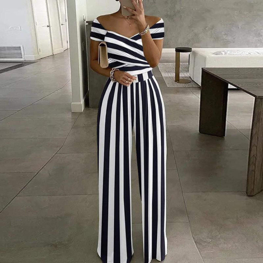 EPIFANY™ – Stijlvolle Zomer Jumpsuit met Ruime Pijpen