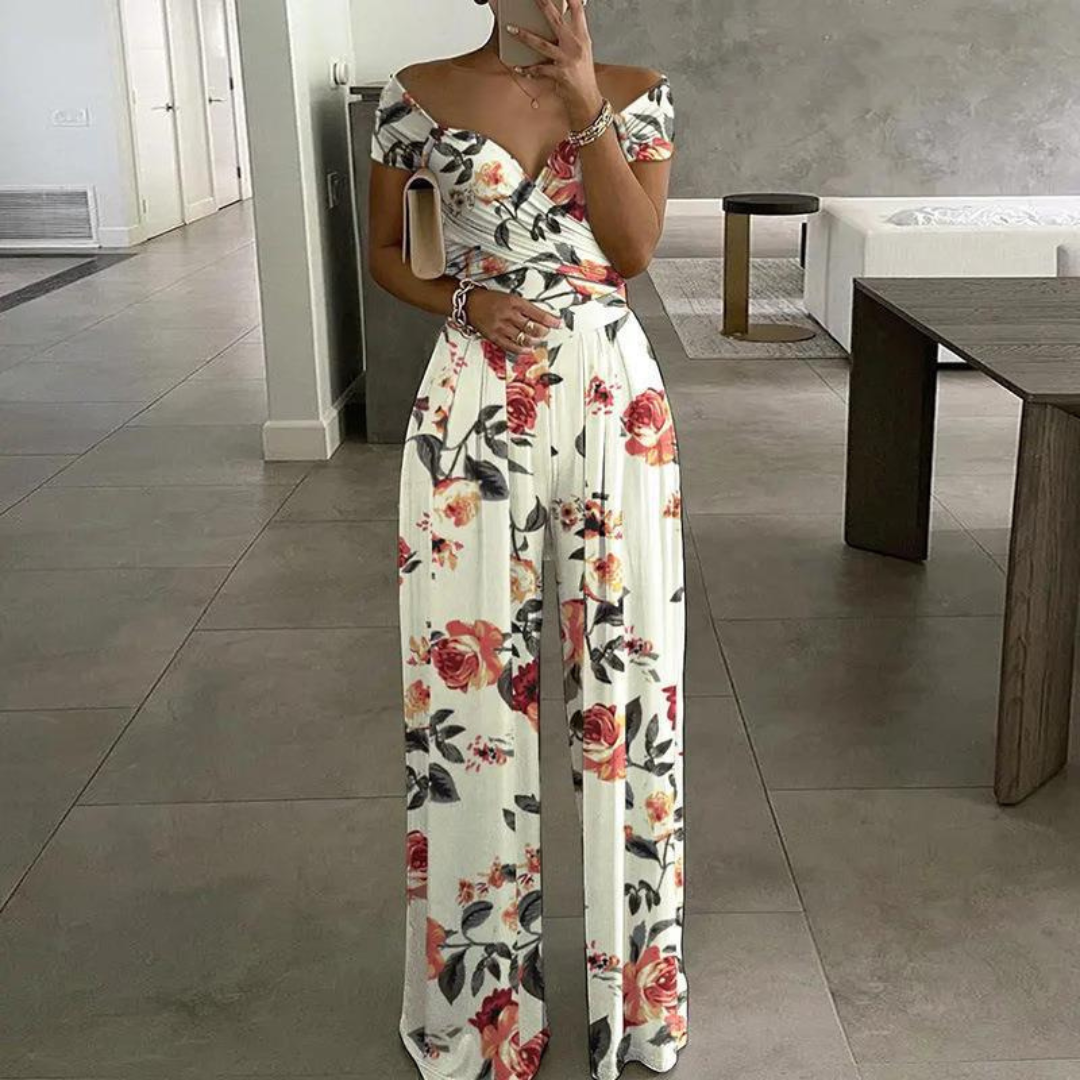 EPIFANY™ – Stijlvolle Zomer Jumpsuit met Ruime Pijpen