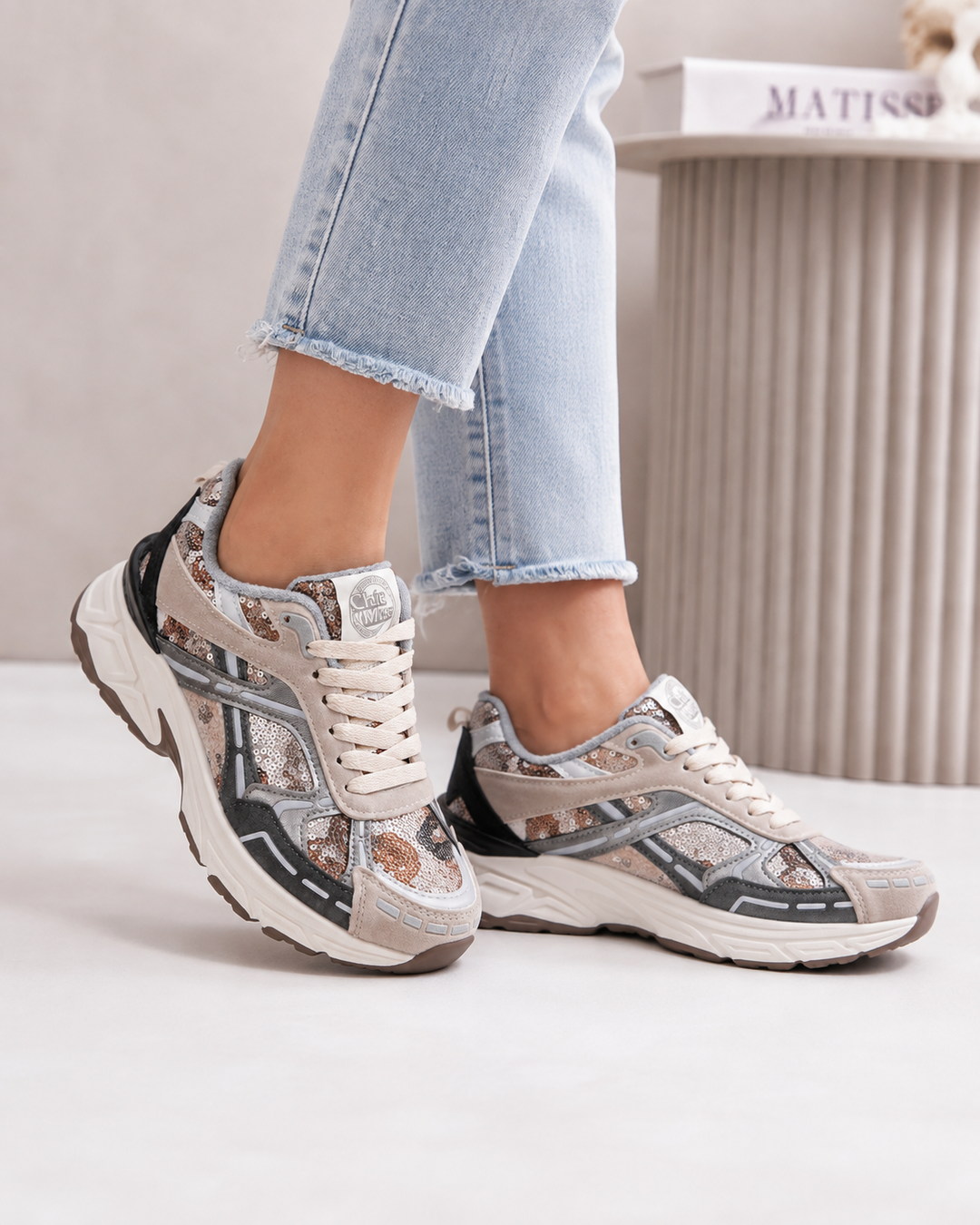 Celina | Kaki Sneakers