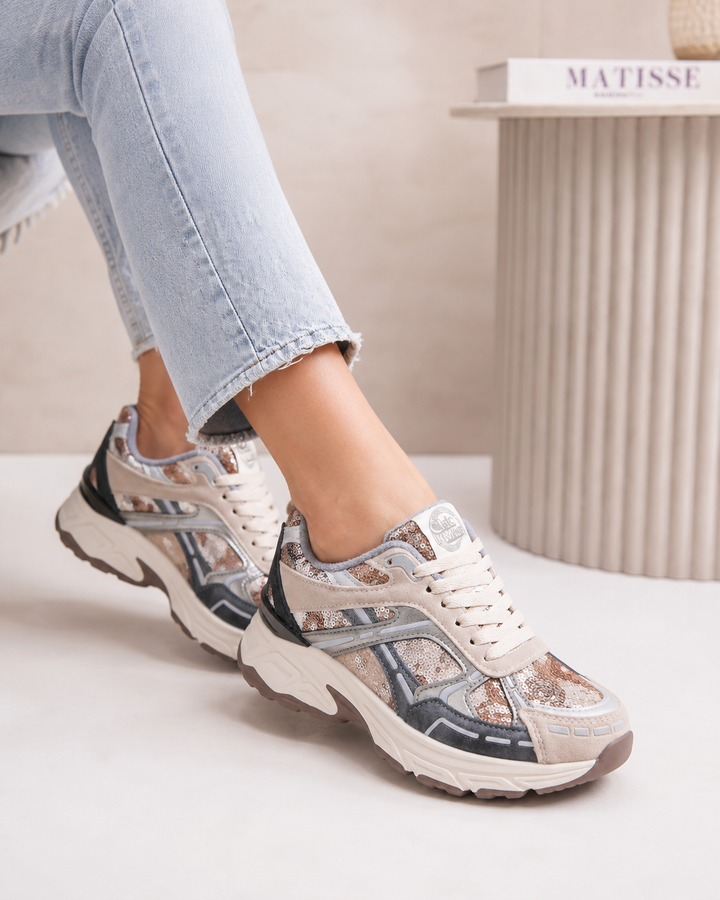 Celina | Kaki Sneakers