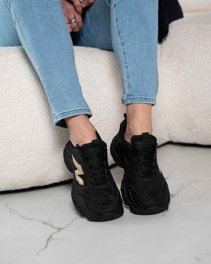 Cloud | Chunky Zwarte Sneakers