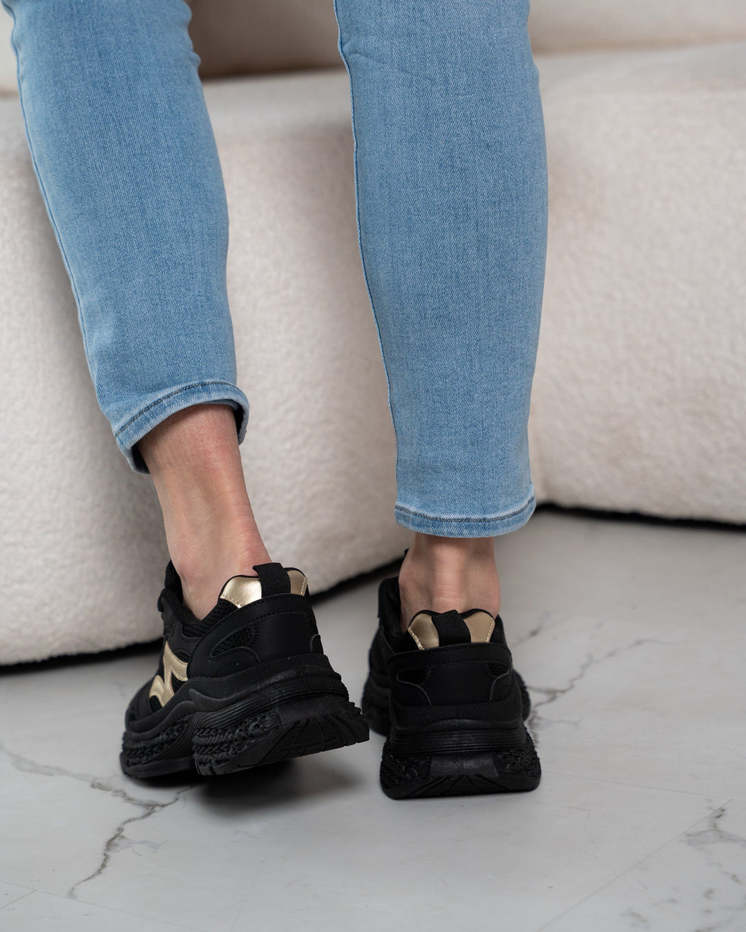 Cloud | Chunky Zwarte Sneakers