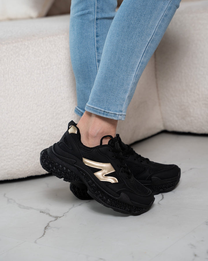 Cloud | Chunky Zwarte Sneakers