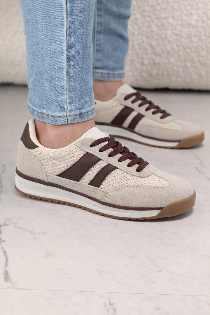 Dina | Beige Sneakers
