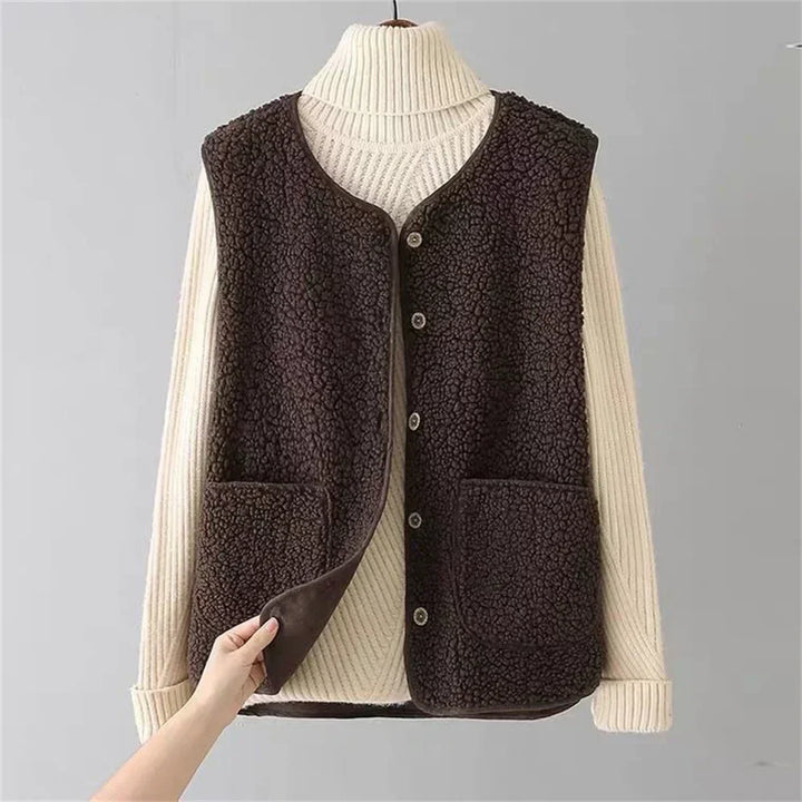 Comfortabele Bodywarmer met Knopen en Zakken