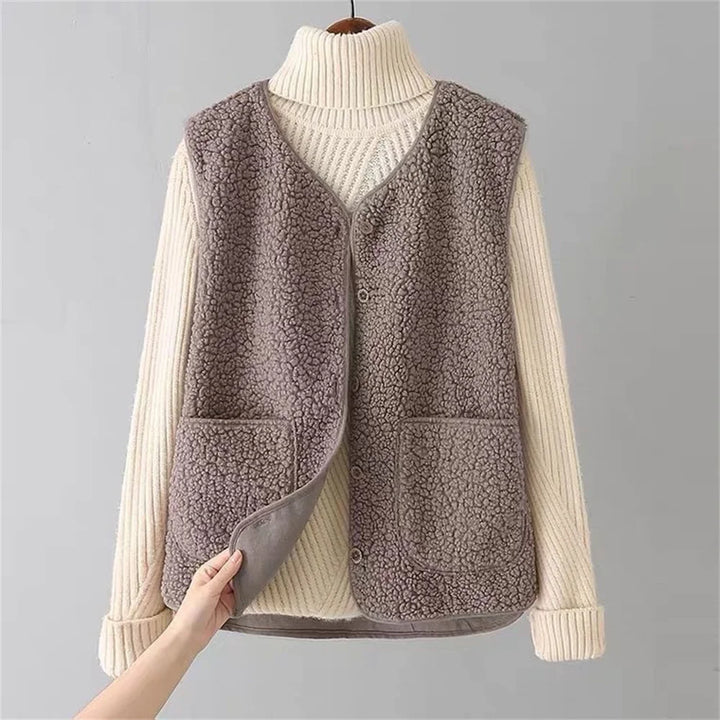 Comfortabele Bodywarmer met Knopen en Zakken