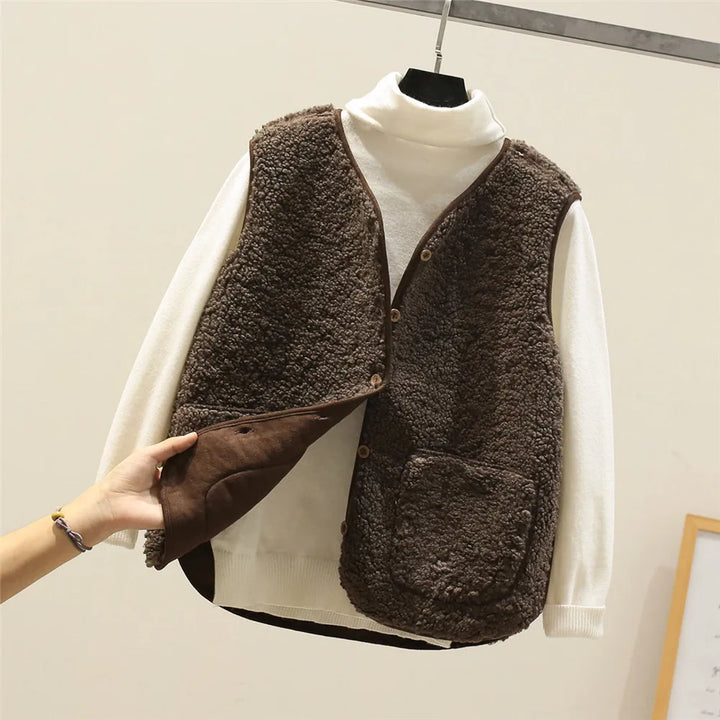 Comfortabele Bodywarmer met Knopen en Zakken