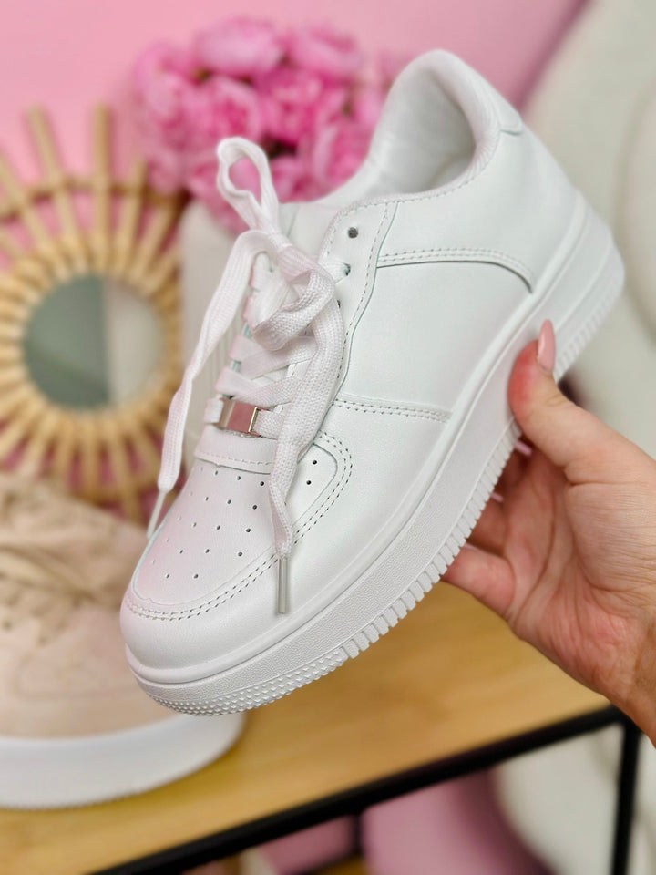 Witte Platform Sneakers
