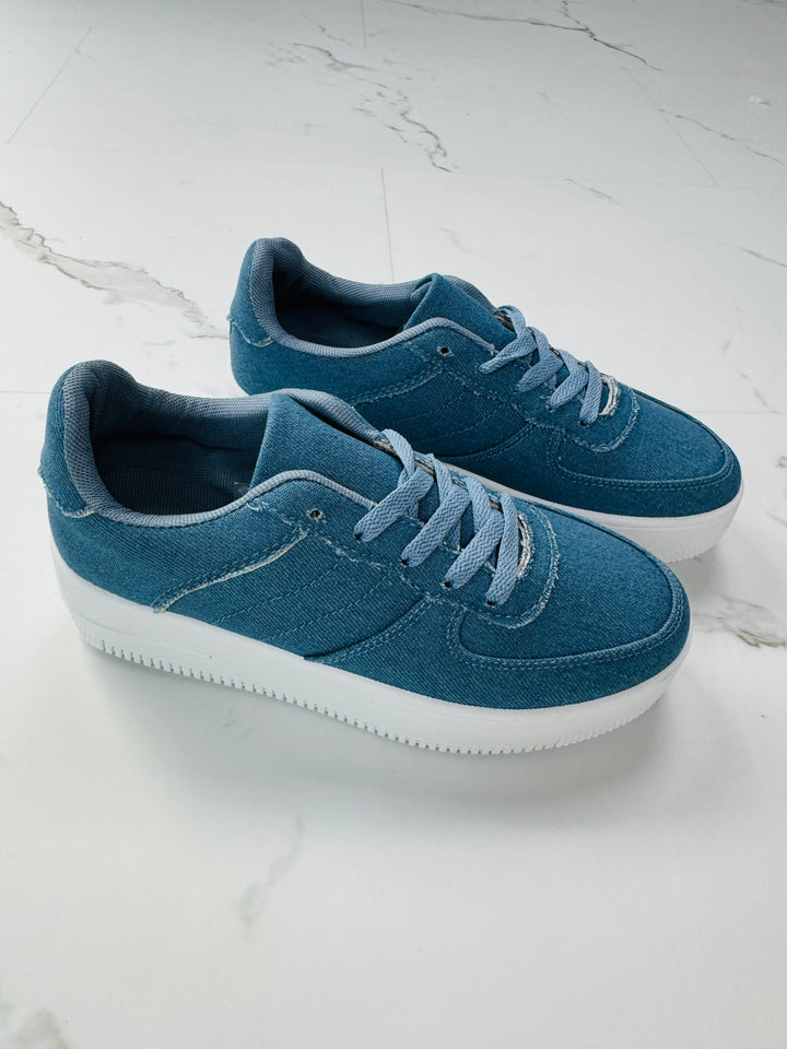 Denim Platform Sneakers