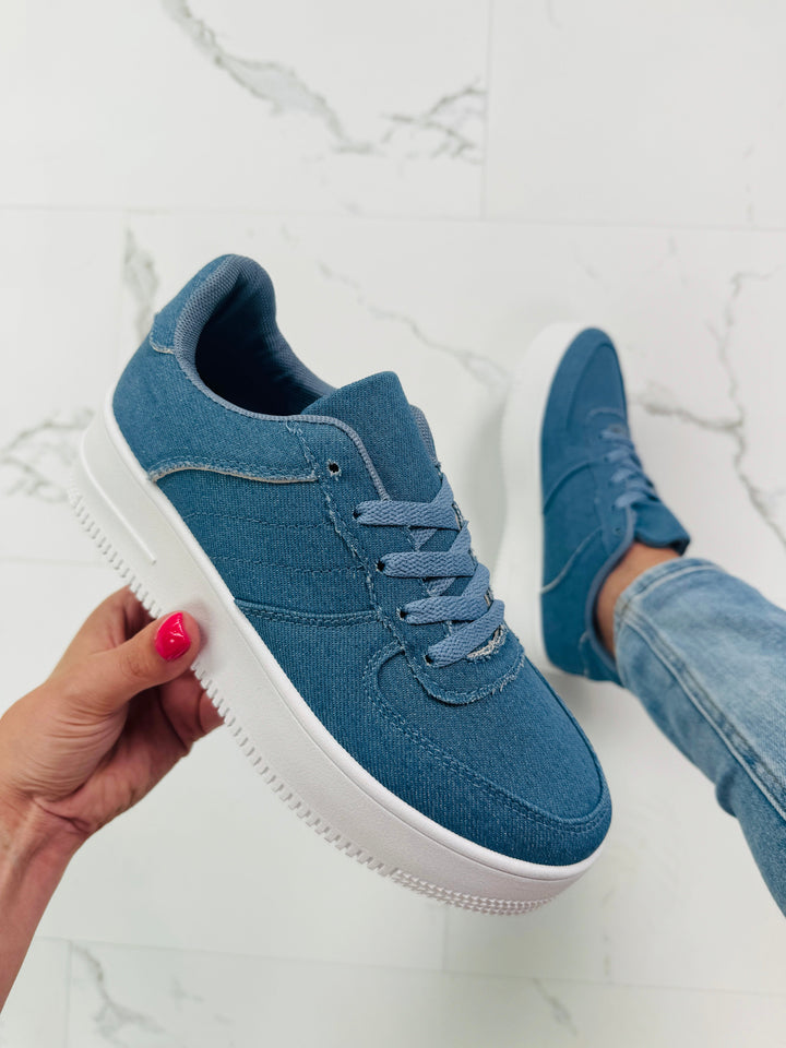 Denim Platform Sneakers