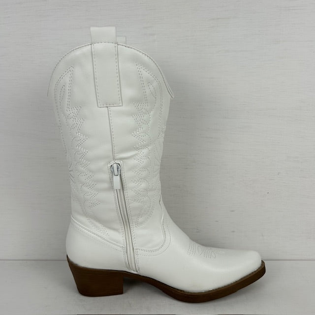 Witte Cowboylaarzen