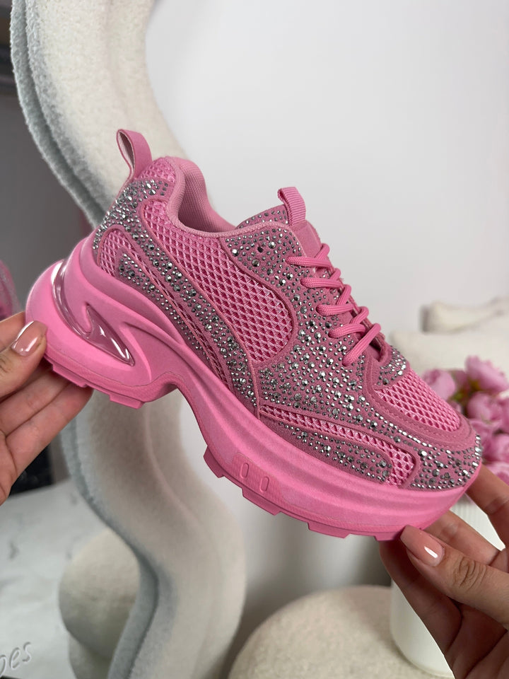 Fuchsia Glam Sneakers