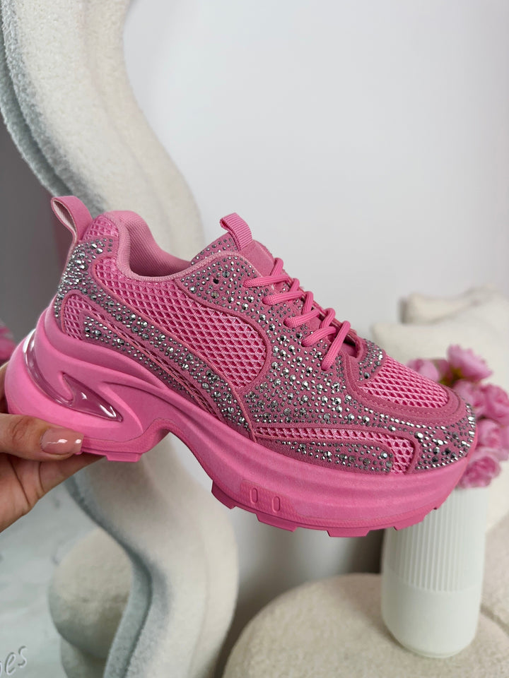 Fuchsia Glam Sneakers