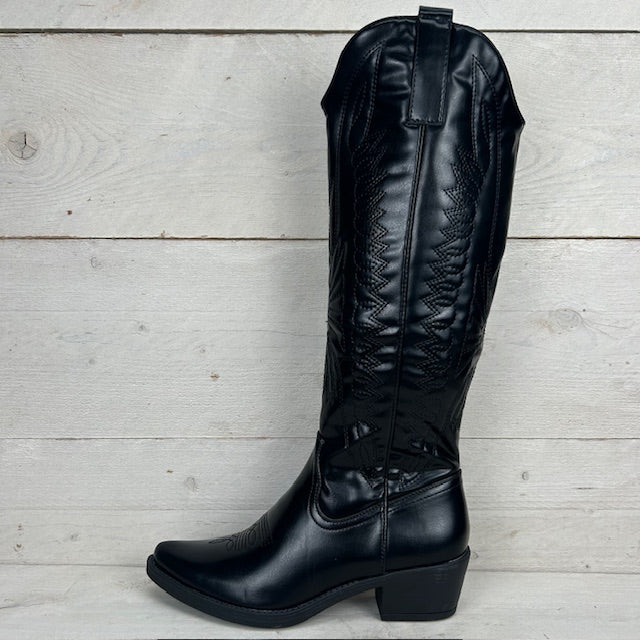 Zwarte Hoge Cowboylaarzen