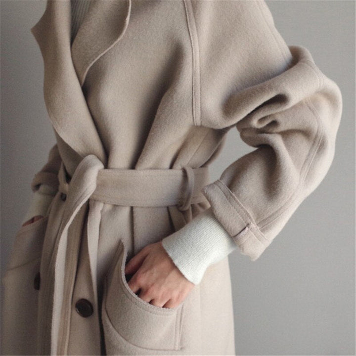 Amélie | Lange Trenchcoat met Riem