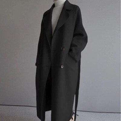 Amélie | Lange Trenchcoat met Riem