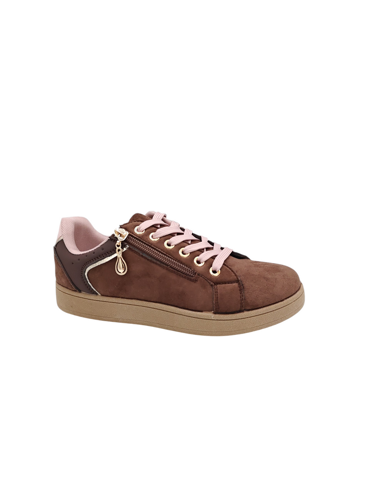 Pom | Bruin-Roze Sneakers