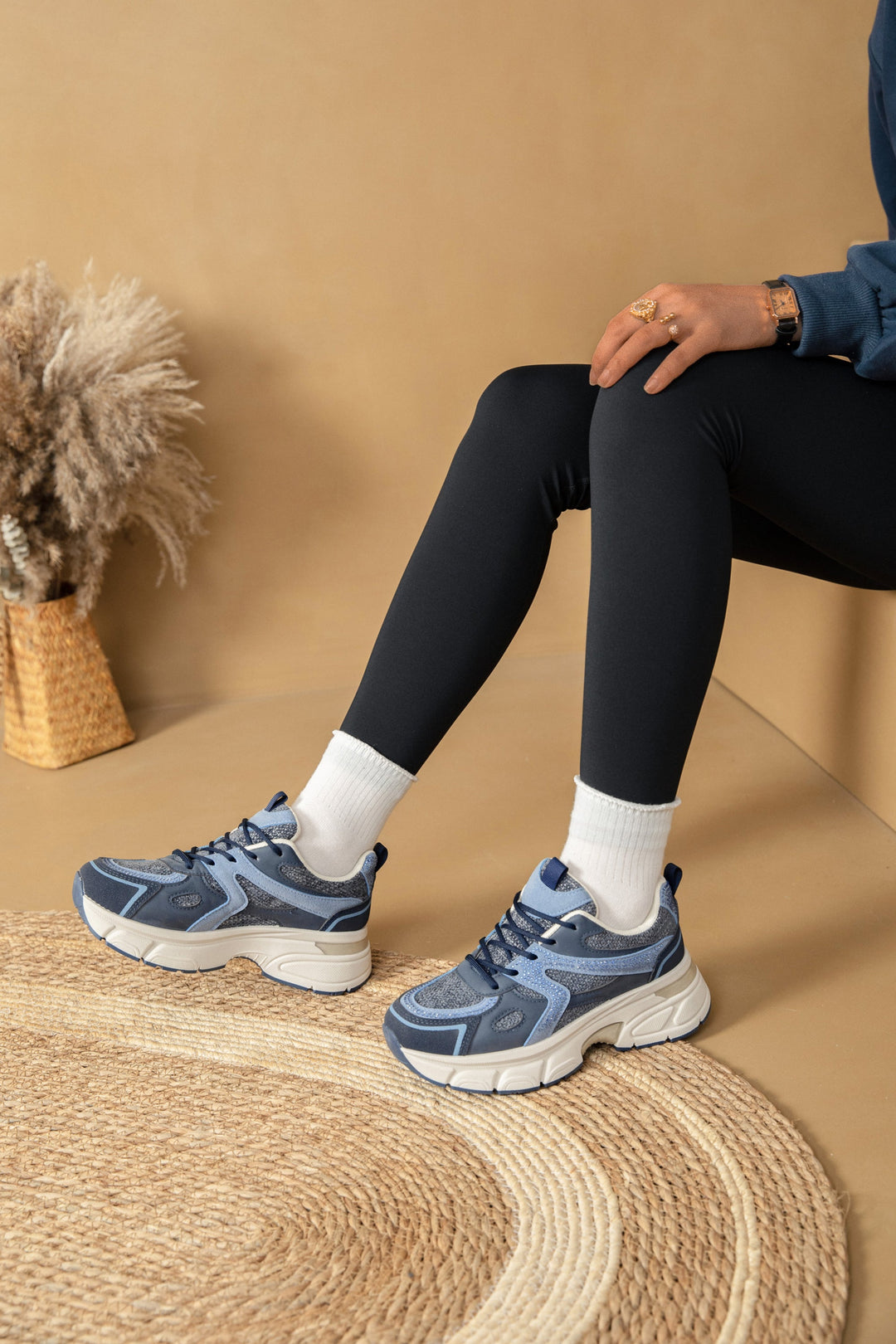 Diane | Blauwe Sneakers