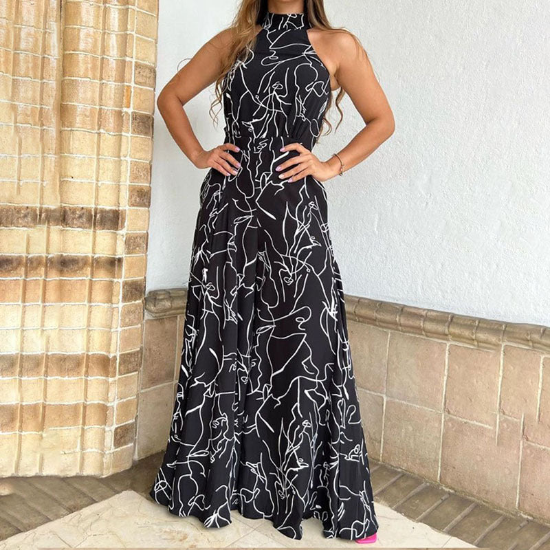 QIANA™ - Stijlvolle Mouwloze Zomer Jumpsuit met Brede Pijpen