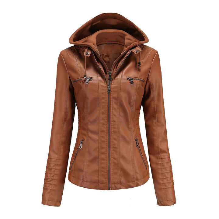 Nova | Leren Jas met Capuchon